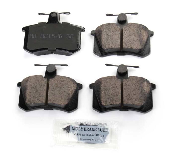 Audi Disc Brake Pad Set - Rear 443698451C - Akebono Euro Ultra-Premium EUR228